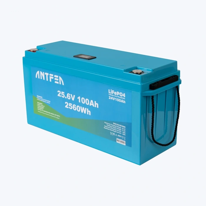 ANTFEA 25.6V 100Ah ABS Lityum Akü Akıllı Ekran Bluetooth LiFePo4