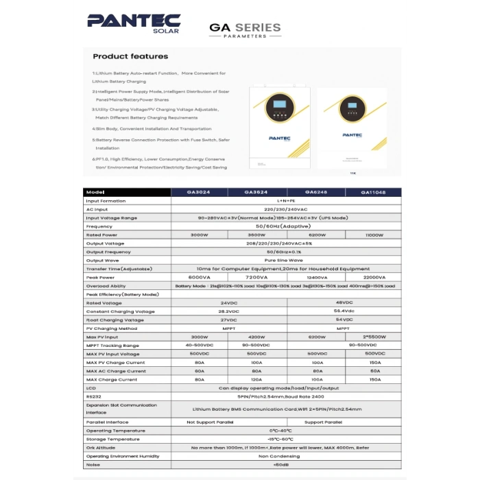Pantec 3kw Mppt Akıllı İnverter