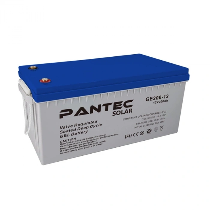 Pantec Solar 12V 200Ah Derin Döngü Jel Akü