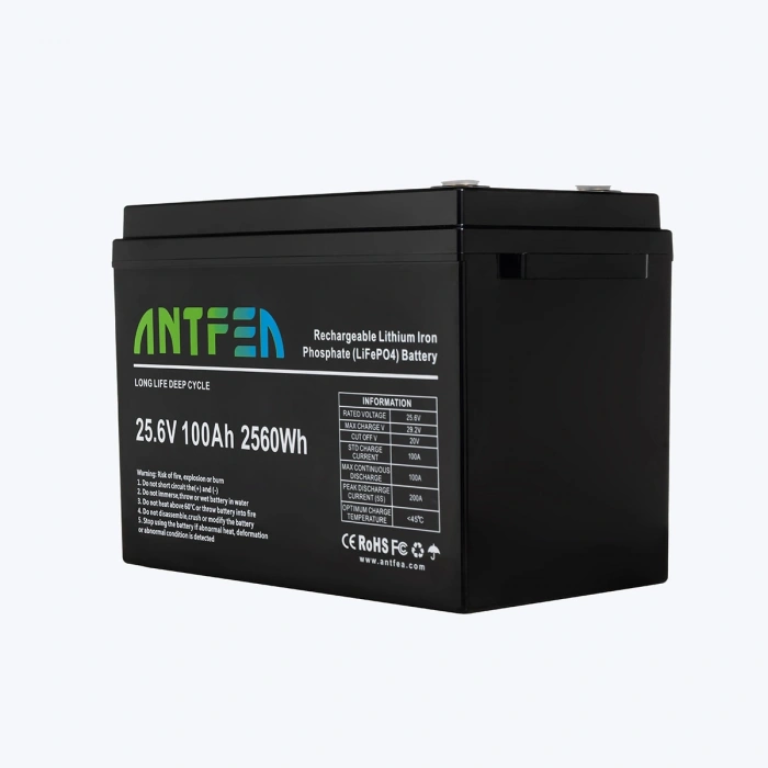 ANTFEA 25.6V (24V) 100Ah ABS Lityum Akü LiFePo4