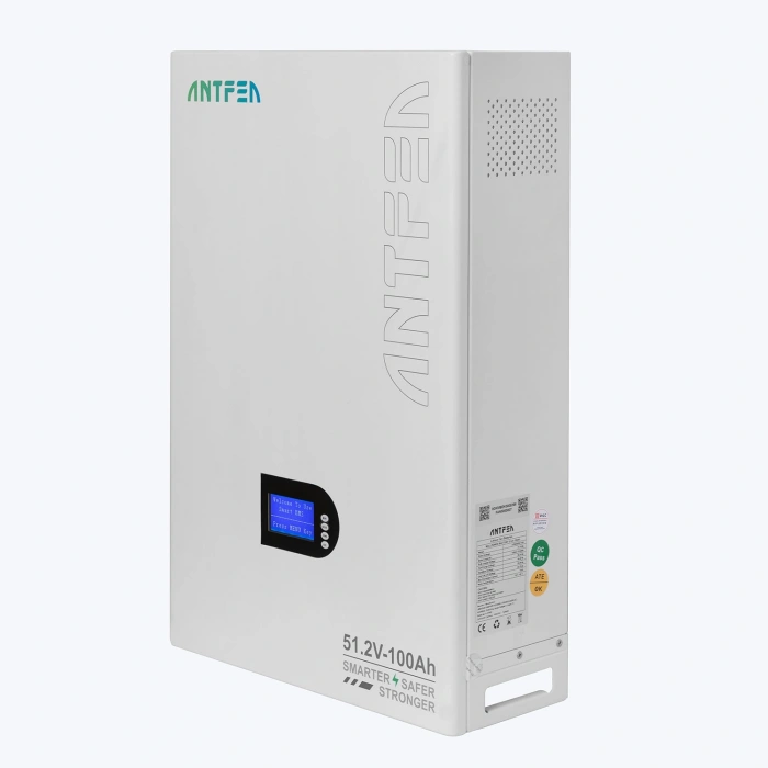 ANTFEA  51.2V (48V) 100 Ah 5.12 kwh LiFePo4 Duvar Tipi Batarya