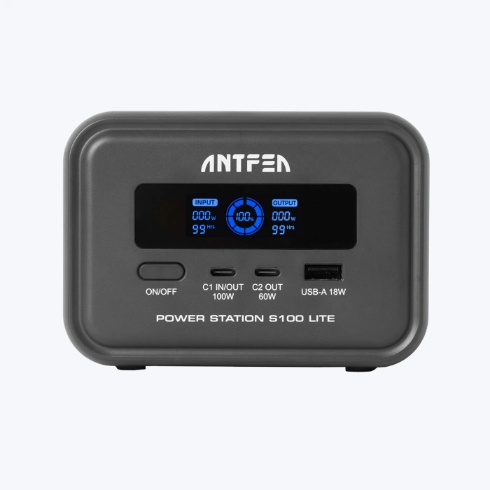 ANTFEA S100 Lite Taşınabilir Güç Sistemi 99W Güneş Paneli Uyumlu