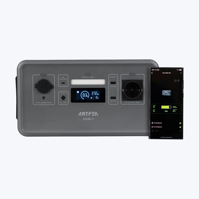 ANTFEA XS500F Taşınabilir Güç Sistemi - Gri 500W Mini - Gri