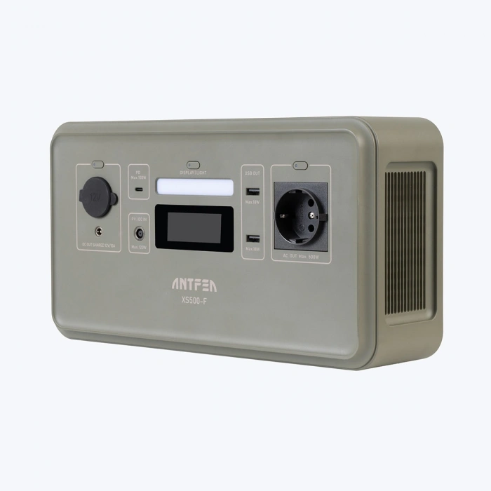 ANTFEA XS500F Taşınabilir Güç Sistemi - Gri 500W Mini - Yeşil