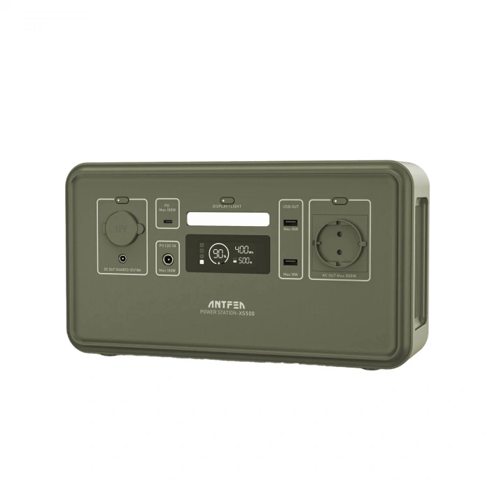 ANTFEA XS500F Taşınabilir Güç Sistemi - Gri 500W Mini - Yeşil