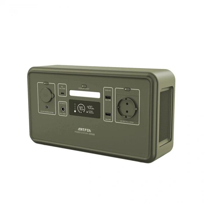 ANTFEA XS500F Taşınabilir Güç Sistemi - Gri 500W Mini - Yeşil