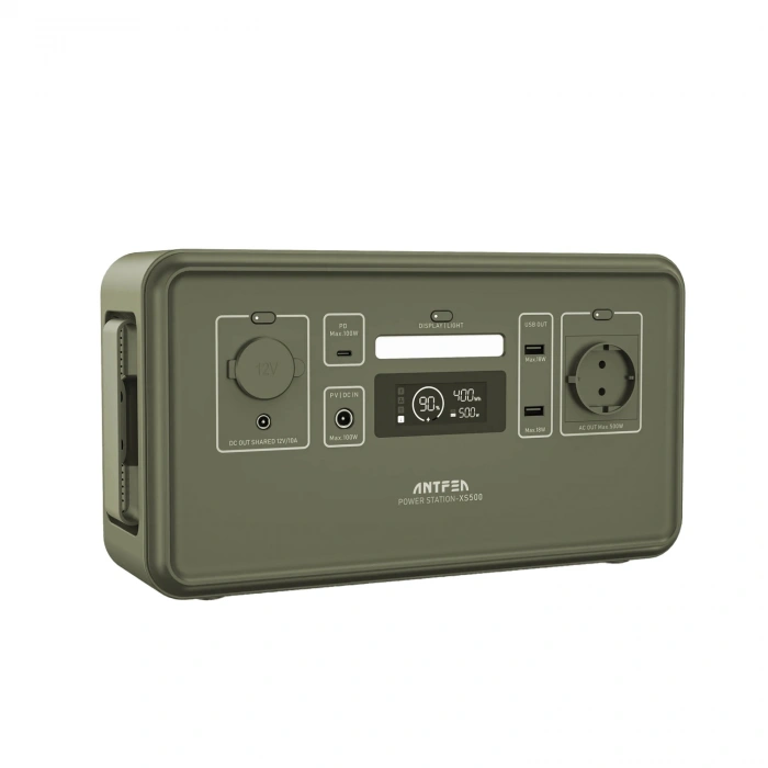 ANTFEA XS500F Taşınabilir Güç Sistemi - Gri 500W Mini - Yeşil