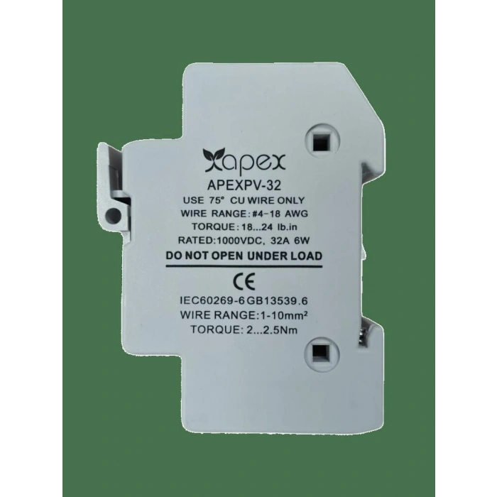 Apex DC Sigorta Yuvası 20A DC 1000V