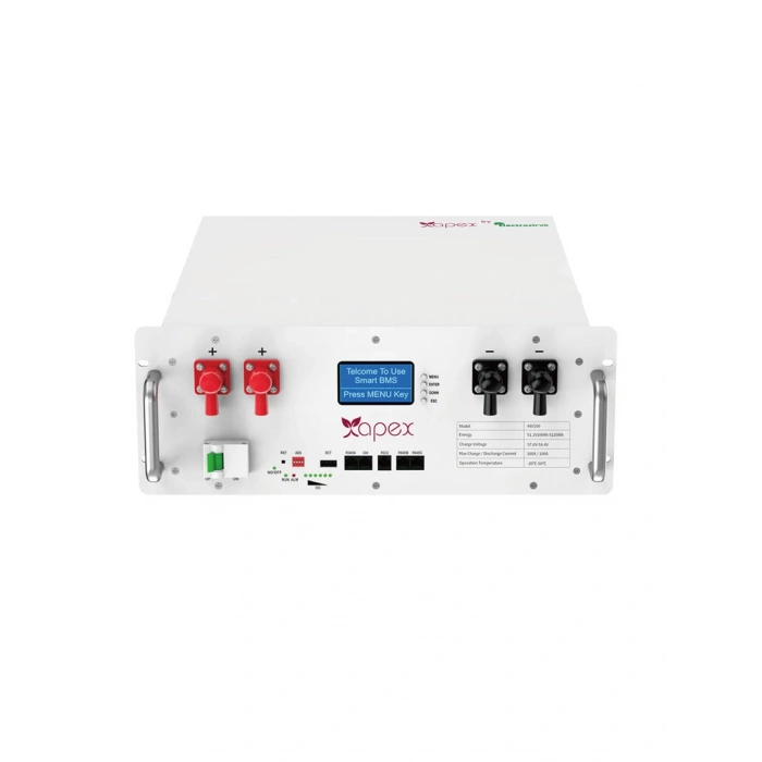 APX-YRO-RCK Apex 51.2V 100Ah Lityum (LiFePO4) Batarya