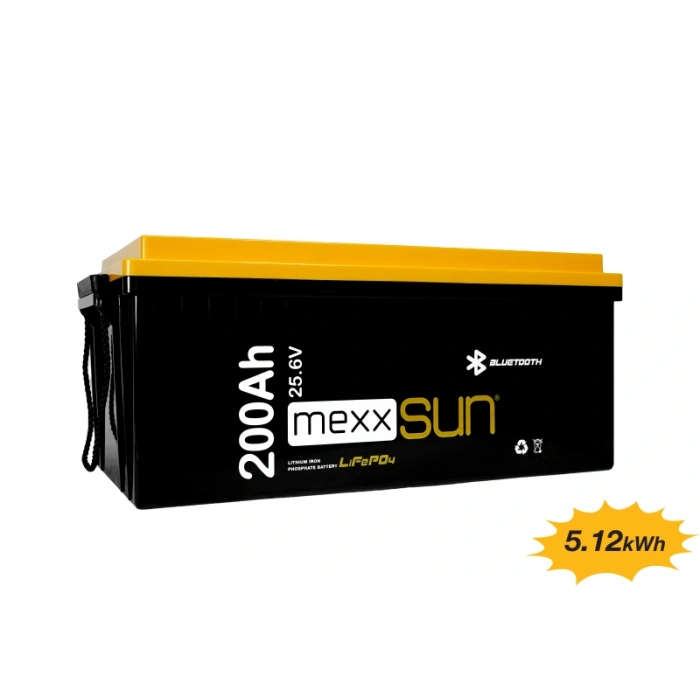 MEXXSUN Lityum Akü 25,6V 200Ah (LiFePo4) 5120Wh
