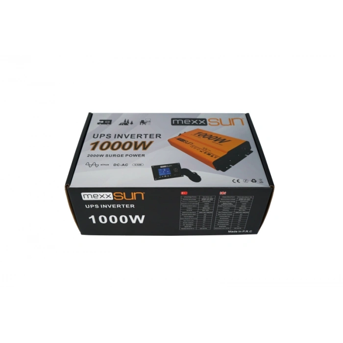 Tam Sinüs UPS (Remote Ekran) 12V 1000W