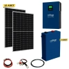 TommaTech 8 kW Hibrit Yüksek kapasiteli 12 PANEL Lityum Akülü Solar Enerji Paketi - II