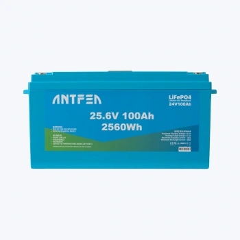 ANTFEA 25.6V 100Ah ABS Lityum Akü Akıllı Ekran Bluetooth LiFePo4