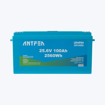 ANTFEA 25.6V (24V) 100Ah ABS Lityum Akü Akıllı Ekran Bluetooth LiFePo4