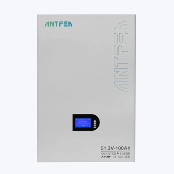 ANTFEA  51.2V (48V) 100 Ah 5.12 kwh LiFePo4 Duvar Tipi Batarya