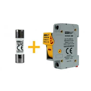 DC Sigorta + Sigorta Yuvası (20A 1000V) - 12 Adet