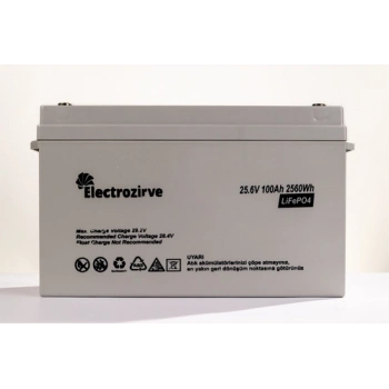 ELC-YRH-BOX Electrozirve 25,6V 100Ah Lityum (LiFePO4) Batarya