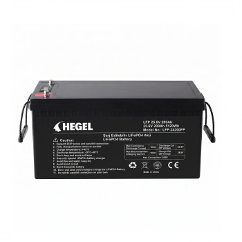 HEGEL LİFEPO4 LİTYUM AKÜ 25.6V 200AH