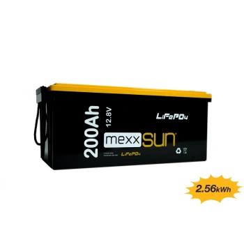 MEXXSUN Lityum Akü 12,8V 200Ah (LiFePo4) 2560Wh