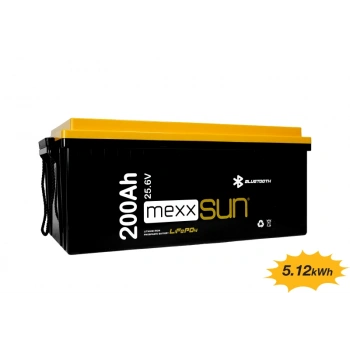 MEXXSUN Lityum Akü 25,6V 200Ah (LiFePo4) 5120Wh