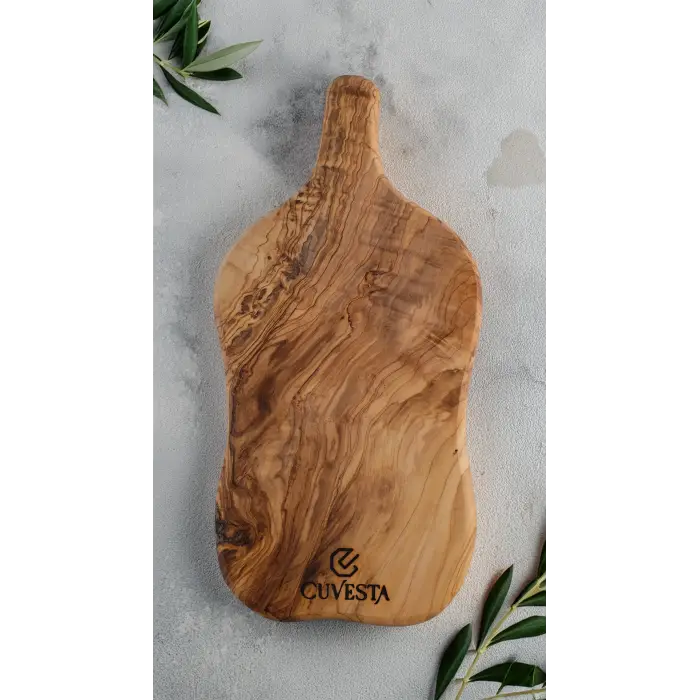 Cuvesta Zeytin Ağacı El Yapımı Sunum Kesme Tahtası 32x15 Cm