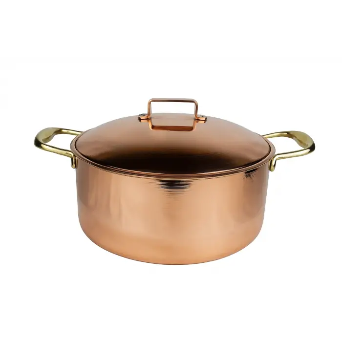 Cuvesta El Yapımı Bakır Derin Tencere Modern 23×12cm 1.5mm