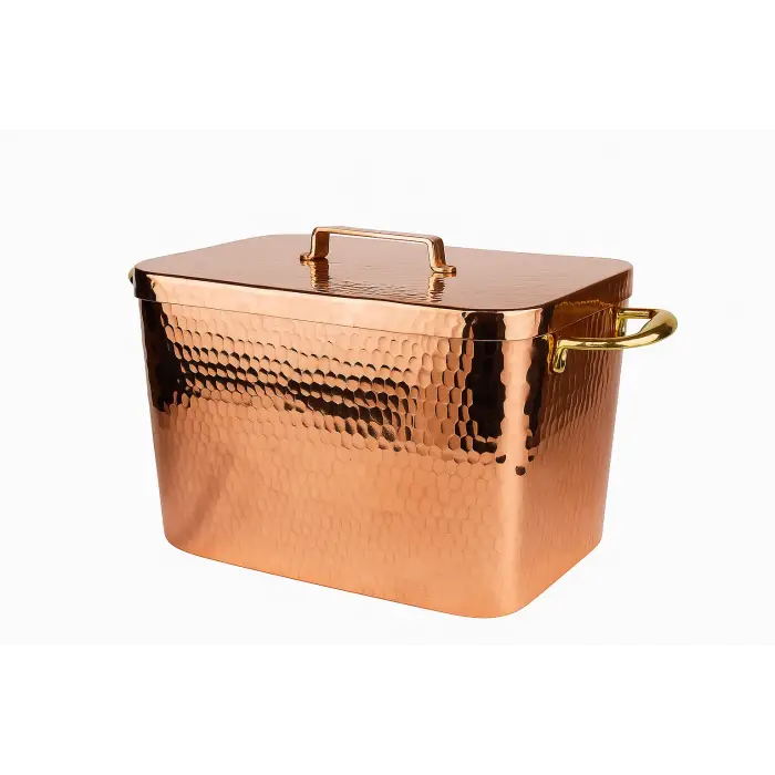 Cuvesta El Yapımı Bakır Dövme Desenli Fırın Kazanı 32×20cm 1.5mm