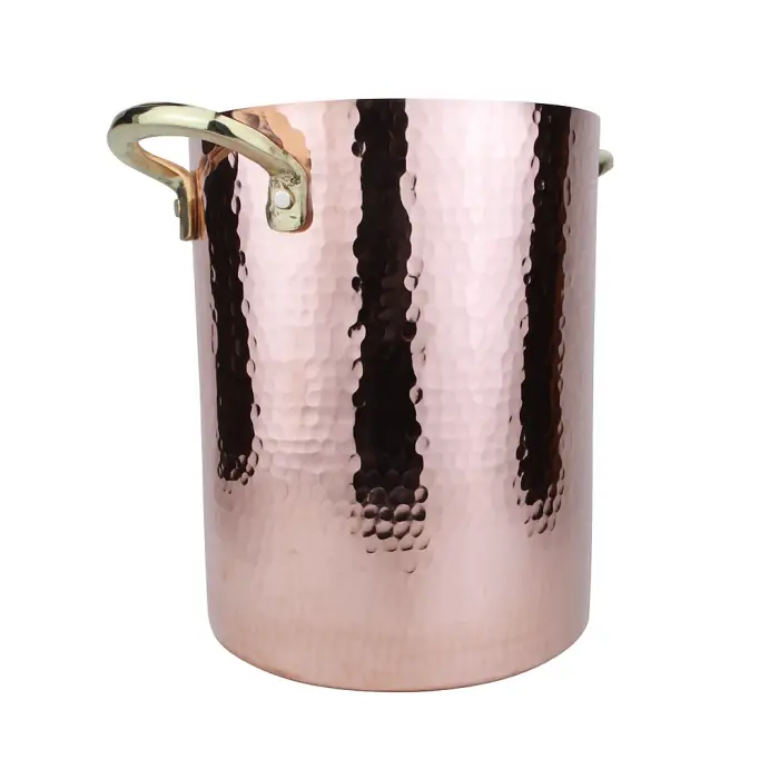 Cuvesta El Yapımı Modern Bakır Buz Kovası 16×21cm 1.5mm