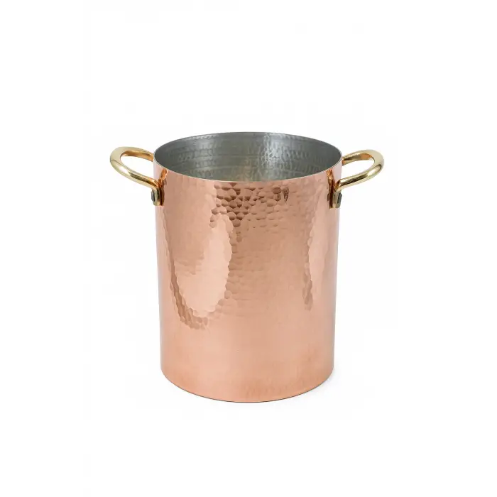 Cuvesta El Yapımı Modern Bakır Buz Kovası 16×21cm 1.5mm