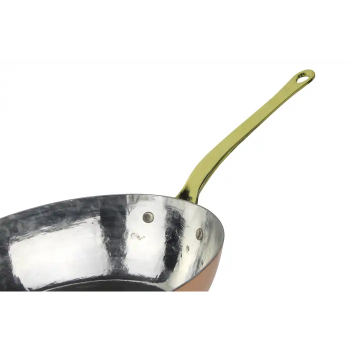 Cuvesta El Yapımı Şef Tipi Modern Bakır Oval Sote Tavası 30x20cm 1.5mm