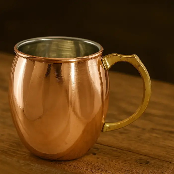 Cuvesta Modern El Yapımı Bakır Bardak 8x10cm