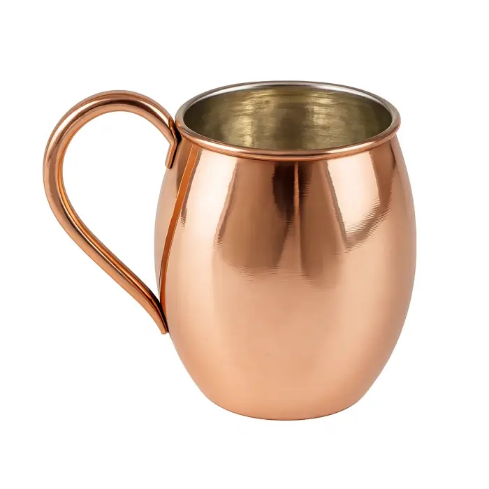 Cuvesta Modern El Yapımı Modern Bakır Bardak Kırmızı Renk 8x10cm