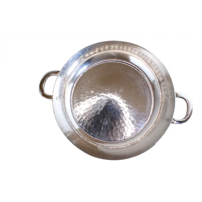Cuvesta Modern El Yapımı Şef Tipi Bakır Geniş Tava 30×5 cm 1.5mm