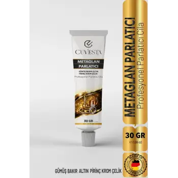 Hediyelik Toptan Cuvesta Metaglan Parlatıcı Pirinç/Bakır/Nikel/Hafif Metaller/Altın/Gümüş/Krom Parlatma Cilası 30gr.