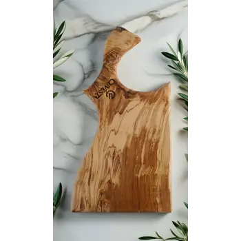 Cuvesta Zeytin Ağacı El Yapımı Balta Şekli Kesme Tahtası 35x18 cm