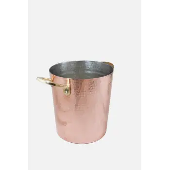 Cuvesta El Yapımı Modern Bakır Buz Kovası 16×21cm 1.5mm