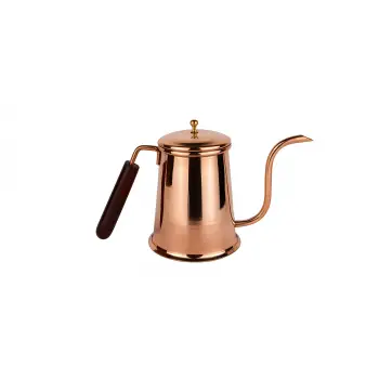 Cuvesta Modern El Yapımı Bakır Kahve Potu 13x10cm
