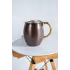 Cuvesta Modern El Yapımı Bakır Bardak Oksit Renk 8x10cm