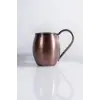 Cuvesta Modern El Yapımı Modern Bakır Bardak Oksit Renk 8x10cm