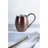 Cuvesta Modern El Yapımı Modern Bakır Bardak Oksit Renk 8x10cm