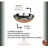 Cuvesta El Yapımı Bakır Tabak Sağlıklı ve Modern Sunumlar İçin 20x4cm 1.2mm