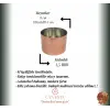Cuvesta El Yapımı Modern Bakır Sufle ve Sütlaç Kabı 8×6cm 1.5mm
