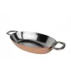 Cuvesta El Yapımı Şef Tipi Bakır Oval Tava 30x20cm 1.5mm