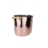 Cuvesta El Yapımı ve Modern Tasarım Oval Bakır Buz Kovası 26x20CM 1.5mm