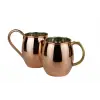 Cuvesta Modern El Yapımı Modern Bakır Bardak Kırmızı Renk 8x10cm