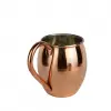 Cuvesta Modern El Yapımı Modern Bakır Bardak Kırmızı Renk 8x10cm