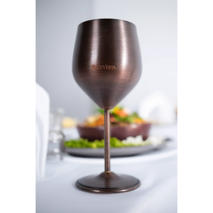 Cuvesta Modern El Yapımı Bakır Oksit Renk Kokteyl Bardak 20x8cm
