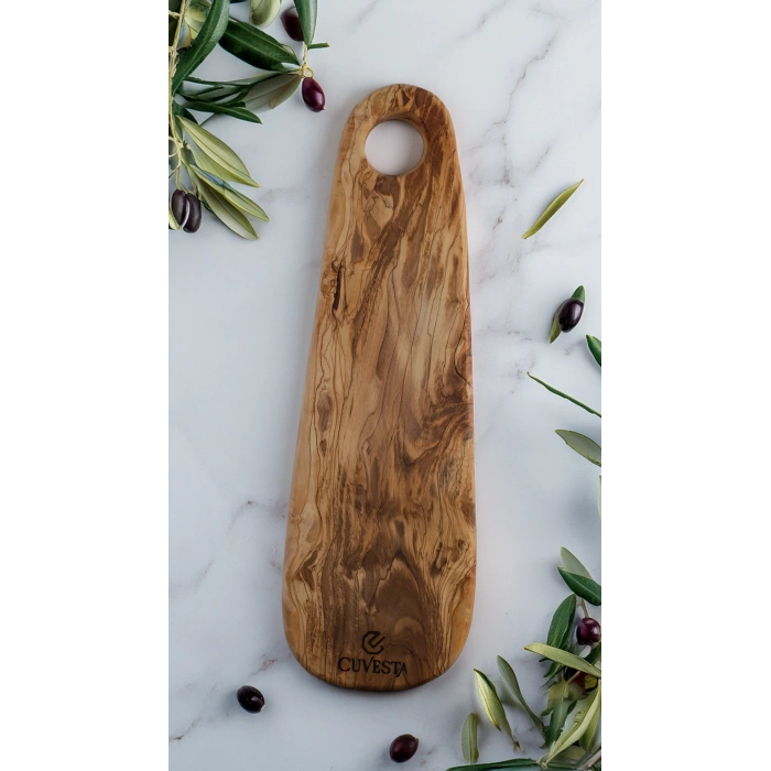 Cuvesta Zeytin Ağacı Doğal El Yapımı Sunum Tahtası 45x14 Cm
