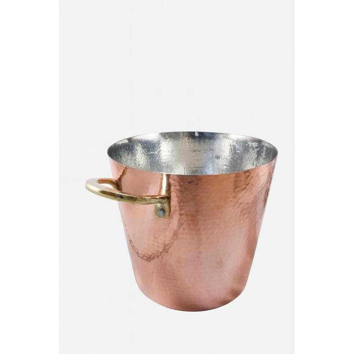 Cuvesta El Yapımı Bakır Buz Kovası Modern Sunumlar İçin 20x20