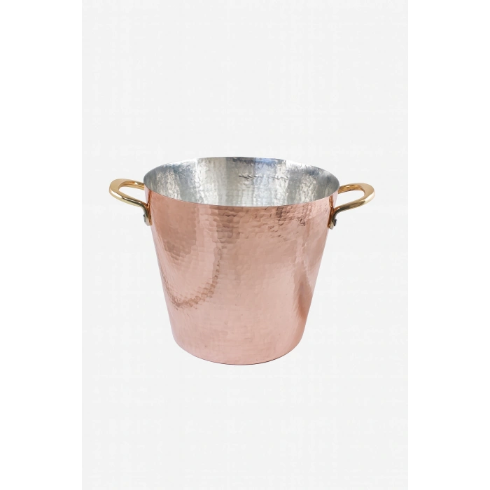 Cuvesta El Yapımı Bakır Buz Kovası Modern Sunumlar İçin 20x20